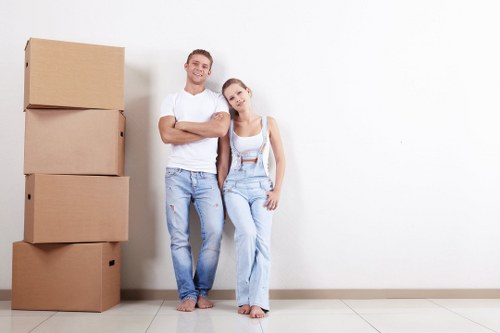 Office removals team planning a business move in Eastham