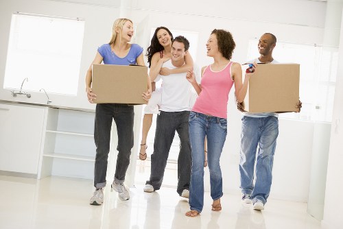 Removal team preparing a house move in Eastham