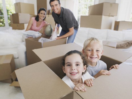 Professional packing service preparing household boxes in Eastham