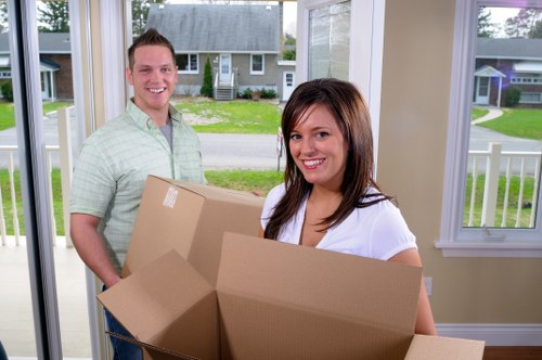 Commercial removals in Eastham with office furniture and equipment