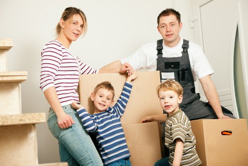 Safety check before moving items at a property entrance