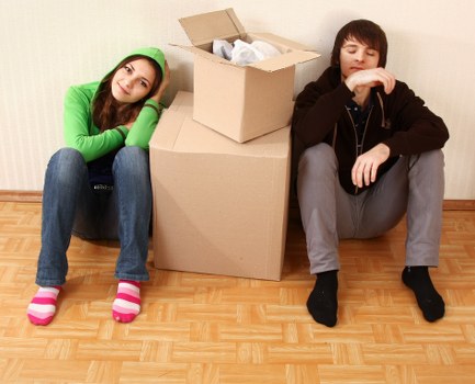 Loading household furniture into a moving van for an Eastham removal