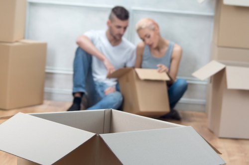 Commercial furniture and equipment transport by removals van