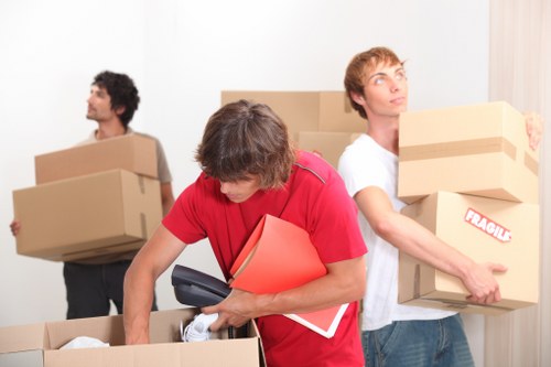 Secure transport of household items inside a van