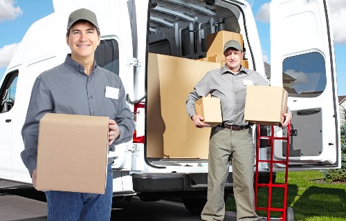 Local removals team handling a house move in Eastham