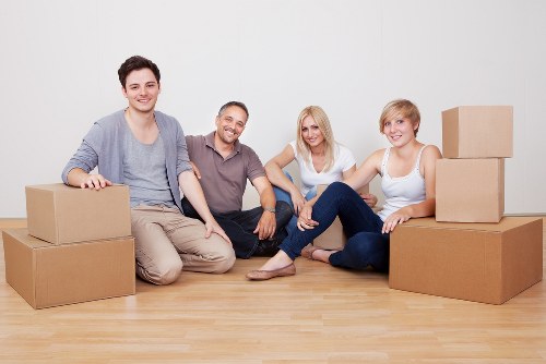 Furniture transport and unloading at a property in Eastham
